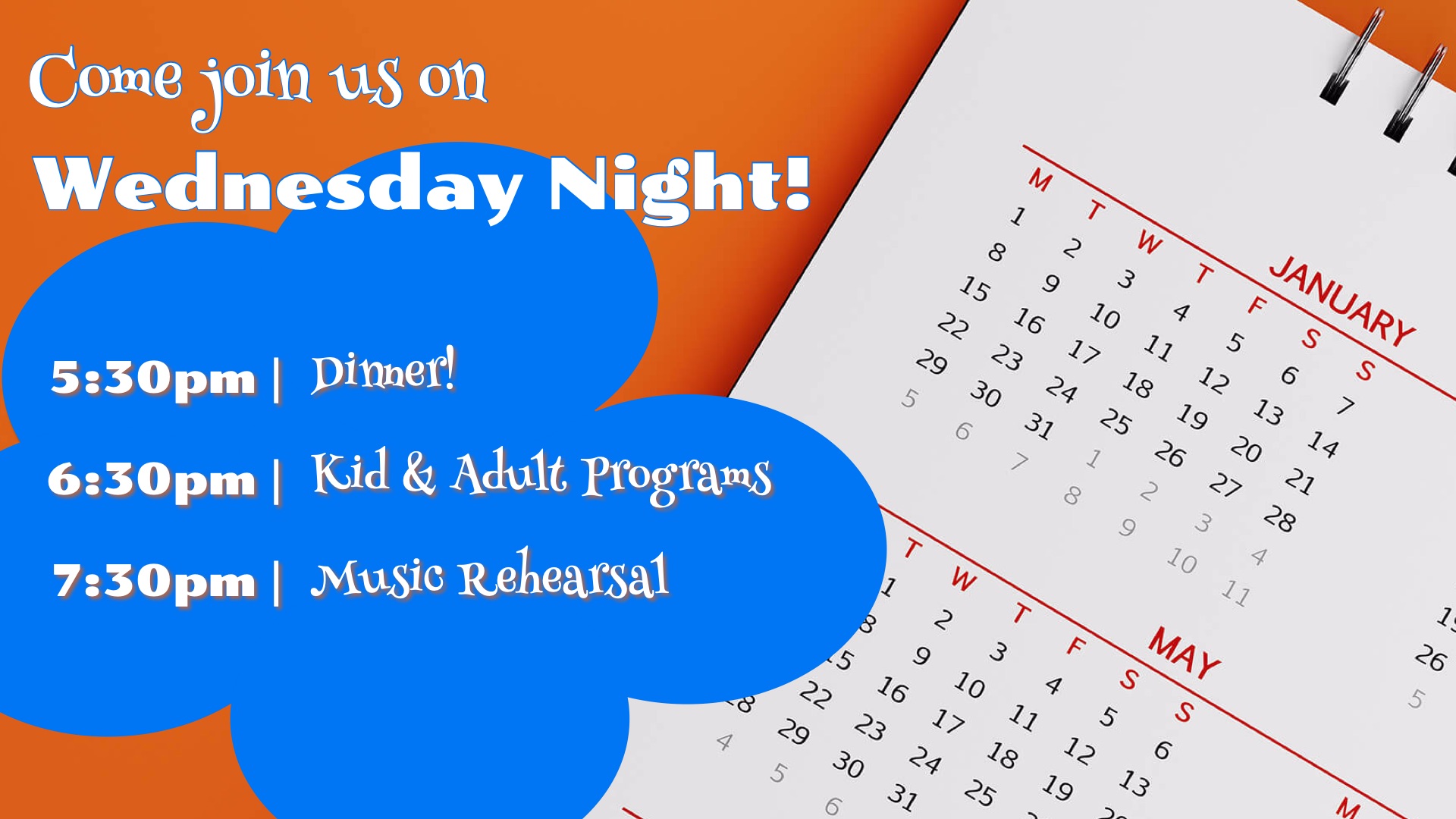 Wednesday Night Activities Resume!